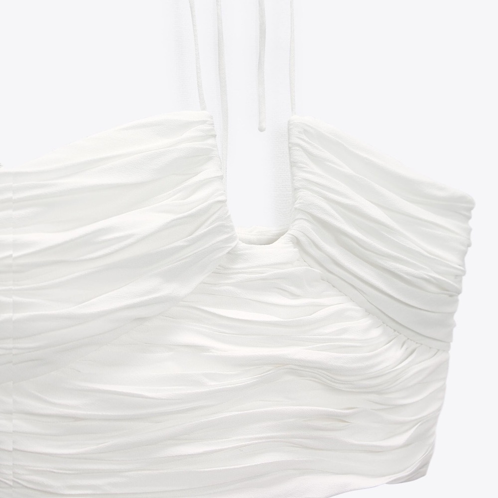 Zara Draped Halter Top - Blogger Fave!  Size M View 2